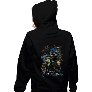 Secret_Shirts Zippered Hoodies, Unisex / Small / Black Super '90s Beasts Extreme
