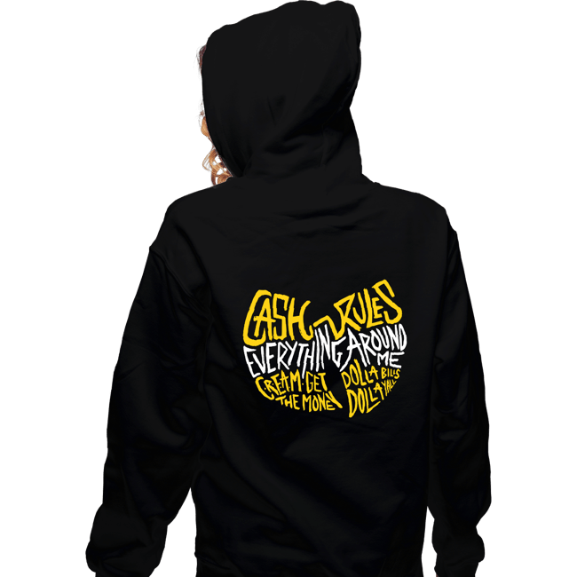 Secret_Shirts Zippered Hoodies, Unisex / Small / Black Cash Rules!
