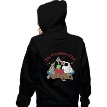 Load image into Gallery viewer, Secret_Shirts Zippered Hoodies, Unisex / Small / Black Conspiracy Bunch
