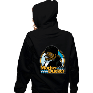 Shirts Zippered Hoodies, Unisex / Small / Black Mother Ducker