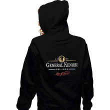 Load image into Gallery viewer, Shirts Zippered Hoodies, Unisex / Small / Black General Kenobi

