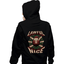 Load image into Gallery viewer, Shirts Zippered Hoodies, Unisex / Small / Black Lawful Nice Christmas
