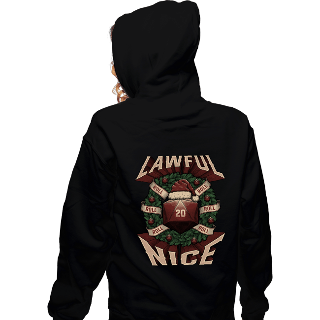 Shirts Zippered Hoodies, Unisex / Small / Black Lawful Nice Christmas