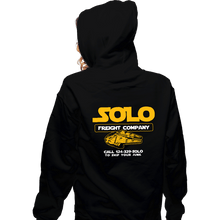 Load image into Gallery viewer, Daily_Deal_Shirts Zippered Hoodies, Unisex / Small / Black Solo Freight Co.
