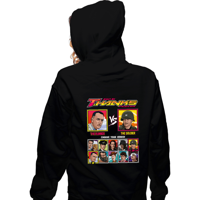 Shirts Zippered Hoodies, Unisex / Small / Black Tom Hanks Fighter