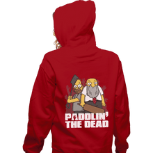 Load image into Gallery viewer, Shirts Pullover Hoodies, Unisex / Small / Red Paddlin&#39; The Dead
