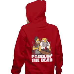 Shirts Pullover Hoodies, Unisex / Small / Red Paddlin' The Dead