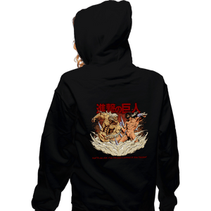 Shirts Zippered Hoodies, Unisex / Small / Black Titan VS Titan