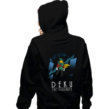 Load image into Gallery viewer, Daily_Deal_Shirts Zippered Hoodies, Unisex / Small / Black Deku The Vigilante
