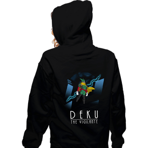 Daily_Deal_Shirts Zippered Hoodies, Unisex / Small / Black Deku The Vigilante