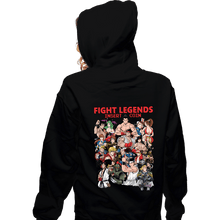 Load image into Gallery viewer, Daily_Deal_Shirts Zippered Hoodies, Unisex / Small / Black Fight Legends Insert Coin

