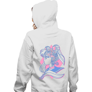 Shirts Zippered Hoodies, Unisex / Small / White Magical Lock and Time Key III