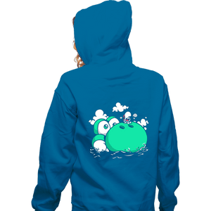 Shirts Zippered Hoodies, Unisex / Small / Royal Blue Dino Island Baby