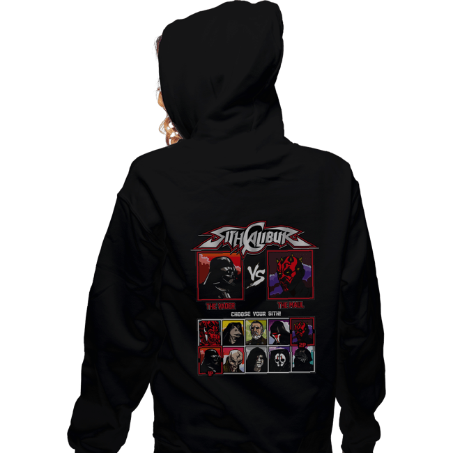 Daily_Deal_Shirts Zippered Hoodies, Unisex / Small / Black Sith Calibur