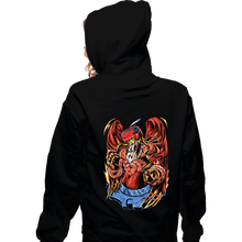 Load image into Gallery viewer, Daily_Deal_Shirts Zippered Hoodies, Unisex / Small / Black Battle Garudamon
