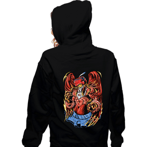 Daily_Deal_Shirts Zippered Hoodies, Unisex / Small / Black Battle Garudamon