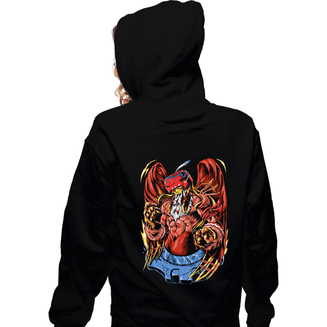Daily_Deal_Shirts Zippered Hoodies, Unisex / Small / Black Battle Garudamon