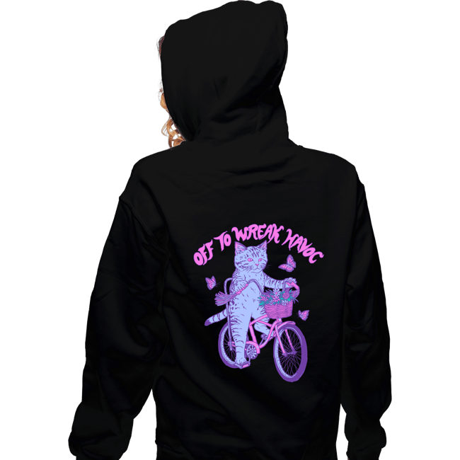 Daily_Deal_Shirts Zippered Hoodies, Unisex / Small / Black Off To Wreak Havoc