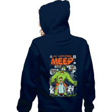 Load image into Gallery viewer, Secret_Shirts Zippered Hoodies, Unisex / Small / Navy The Incredible Meep
