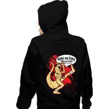 Load image into Gallery viewer, Daily_Deal_Shirts Zippered Hoodies, Unisex / Small / Black Hello Ma Baby
