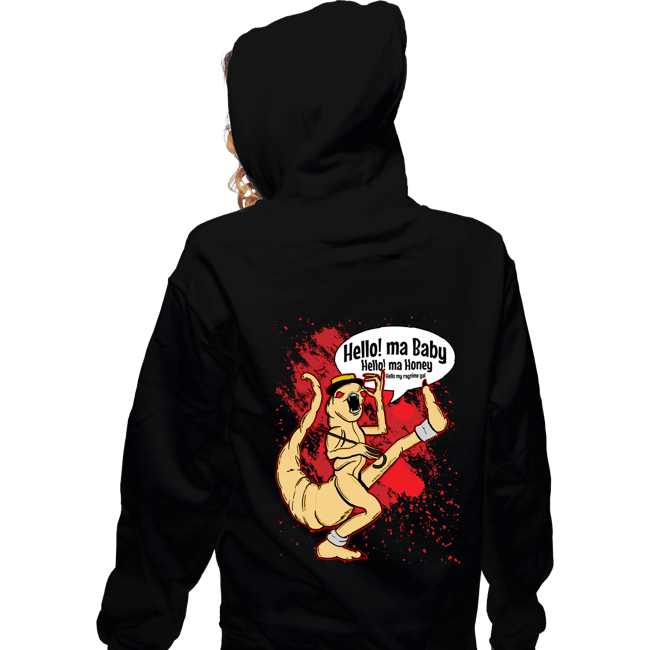 Daily_Deal_Shirts Zippered Hoodies, Unisex / Small / Black Hello Ma Baby