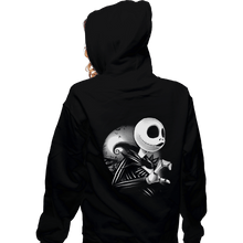 Load image into Gallery viewer, Shirts Pullover Hoodies, Unisex / Small / Black Her Skeleton
