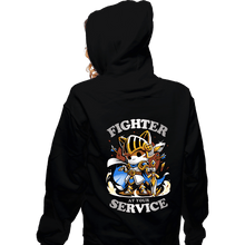 Load image into Gallery viewer, Daily_Deal_Shirts Zippered Hoodies, Unisex / Small / Black Fighter&#39;s Call
