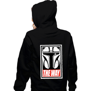 Shirts Zippered Hoodies, Unisex / Small / Black The Way