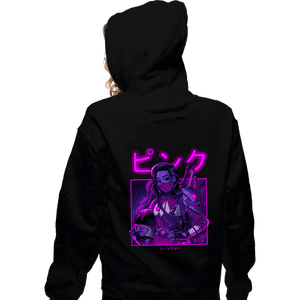 Shirts Zippered Hoodies, Unisex / Small / Black Pink Neon