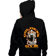 Load image into Gallery viewer, Secret_Shirts Zippered Hoodies, Unisex / Small / Black Goldens Gym
