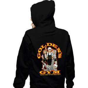 Secret_Shirts Zippered Hoodies, Unisex / Small / Black Goldens Gym