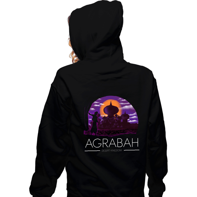 Shirts Zippered Hoodies, Unisex / Small / Black Agrabah Desert Kingdom
