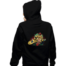 Load image into Gallery viewer, Daily_Deal_Shirts Zippered Hoodies, Unisex / Small / Black Bowser the Hutt
