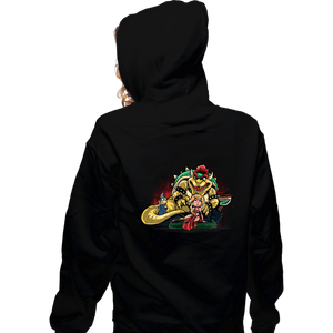 Daily_Deal_Shirts Zippered Hoodies, Unisex / Small / Black Bowser the Hutt