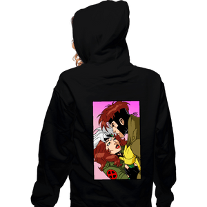 Shirts Zippered Hoodies, Unisex / Small / Black Rogue And Gambit