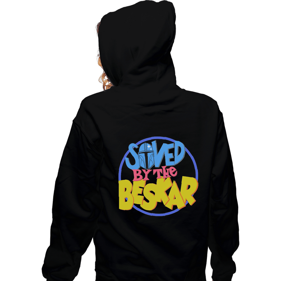 Shirts Zippered Hoodies, Unisex / Small / Black Saved By The Beskar