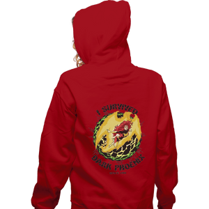 Shirts Zippered Hoodies, Unisex / Small / Red I Survived Dark Phoenix