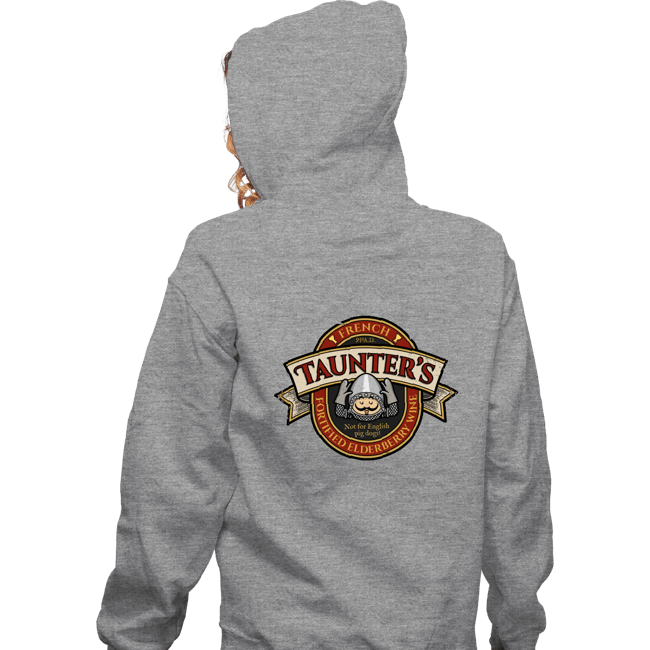 Daily_Deal_Shirts Zippered Hoodies, Unisex / Small / Sports Grey Taunter's Wine