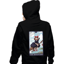 Load image into Gallery viewer, Daily_Deal_Shirts Zippered Hoodies, Unisex / Small / Black Tarot Ghibli The Magician
