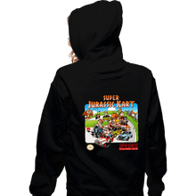 Load image into Gallery viewer, Daily_Deal_Shirts Zippered Hoodies, Unisex / Small / Black SuperJurassic Kart
