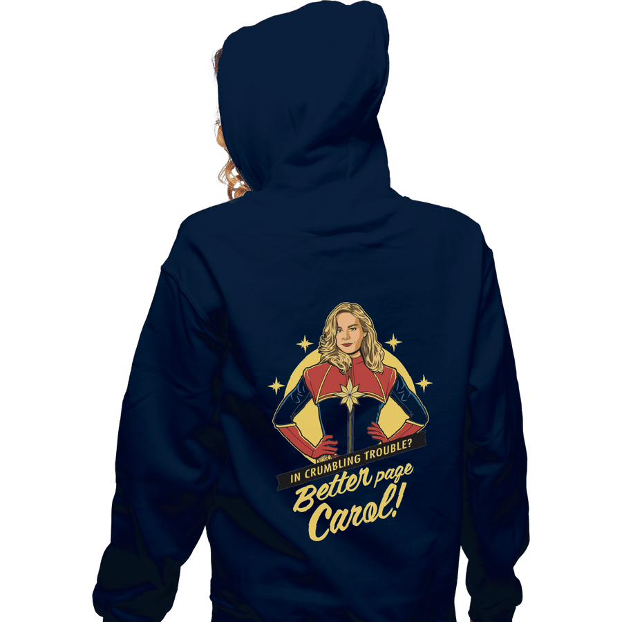 Shirts Zippered Hoodies, Unisex / Small / Navy Better Page Carol