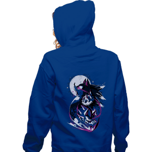 Daily_Deal_Shirts Zippered Hoodies, Unisex / Small / Royal Blue Unleash It