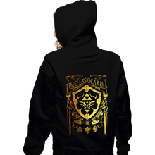Load image into Gallery viewer, Daily_Deal_Shirts Zippered Hoodies, Unisex / Small / Black Timeless Ocarina
