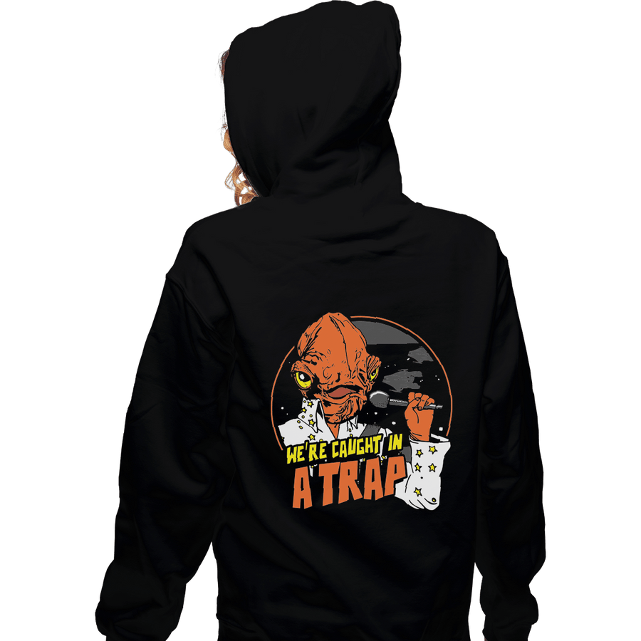Shirts Zippered Hoodies, Unisex / Small / Black Caught In A Trap