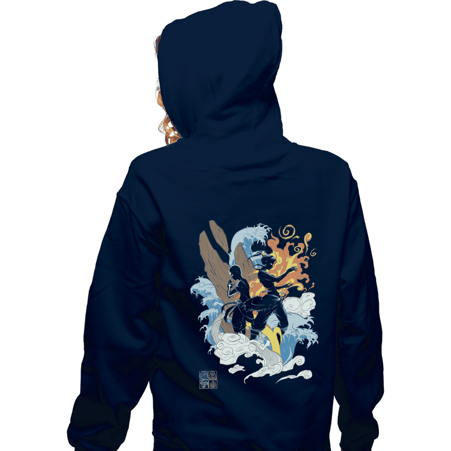 Shirts Pullover Hoodies, Unisex / Small / Navy Two Avatars