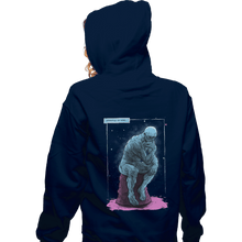Load image into Gallery viewer, Shirts Pullover Hoodies, Unisex / Small / Navy Blue Thinker
