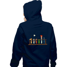 Load image into Gallery viewer, Secret_Shirts Zippered Hoodies, Unisex / Small / Navy Muppet Science Beakers
