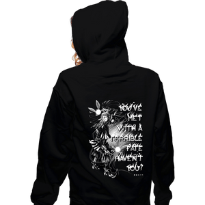 Daily_Deal_Shirts Zippered Hoodies, Unisex / Small / Black A Sinister Meeting