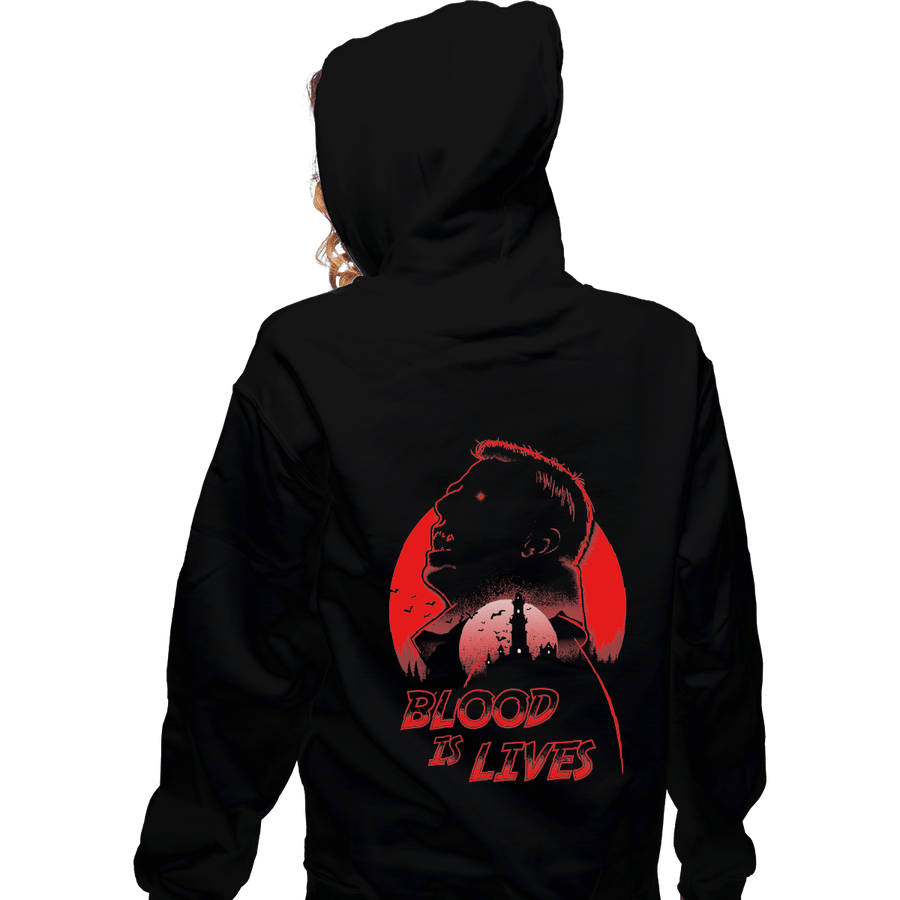 Shirts Pullover Hoodies, Unisex / Small / Black Blood Is Lives