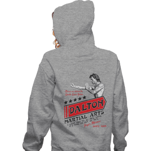 Secret_Shirts Zippered Hoodies, Unisex / Small / Sports Grey Dalton Martial Arts